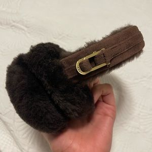 UGG Shearling Earmuffs Brown